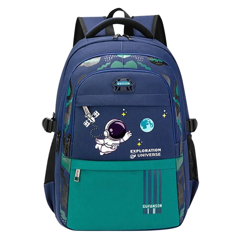 Mochila Ortopédica Infantil, Astronauta, Impermeável