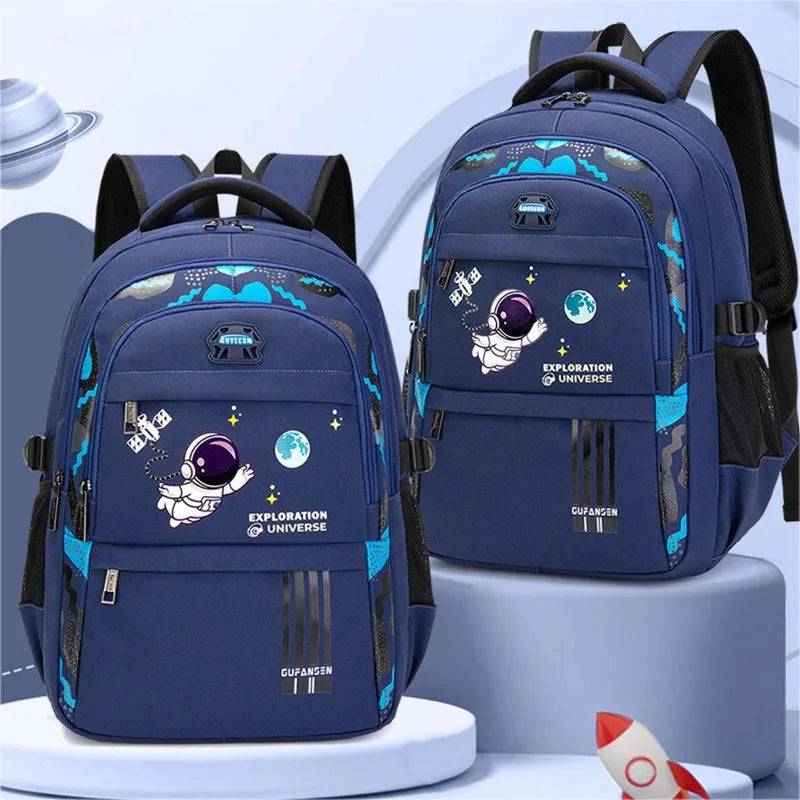 Mochila Ortopédica Infantil, Astronauta, Impermeável