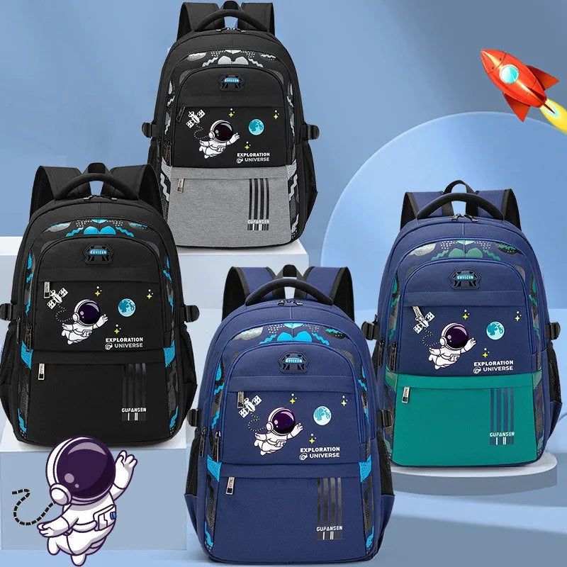 Mochila Ortopédica Infantil, Astronauta, Impermeável