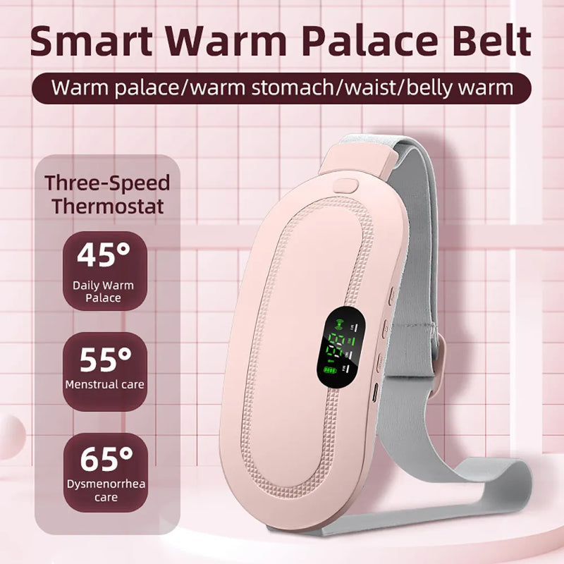 Almofada de aquecimento menstrual portátil, Warm Palace Cinto, Massageador Cãibra Período, Dismenorréia, Aliviar Belt