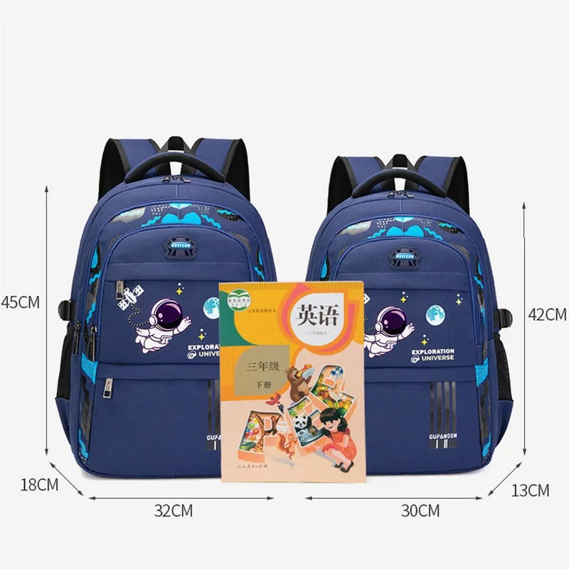 Mochila Ortopédica Infantil, Astronauta, Impermeável