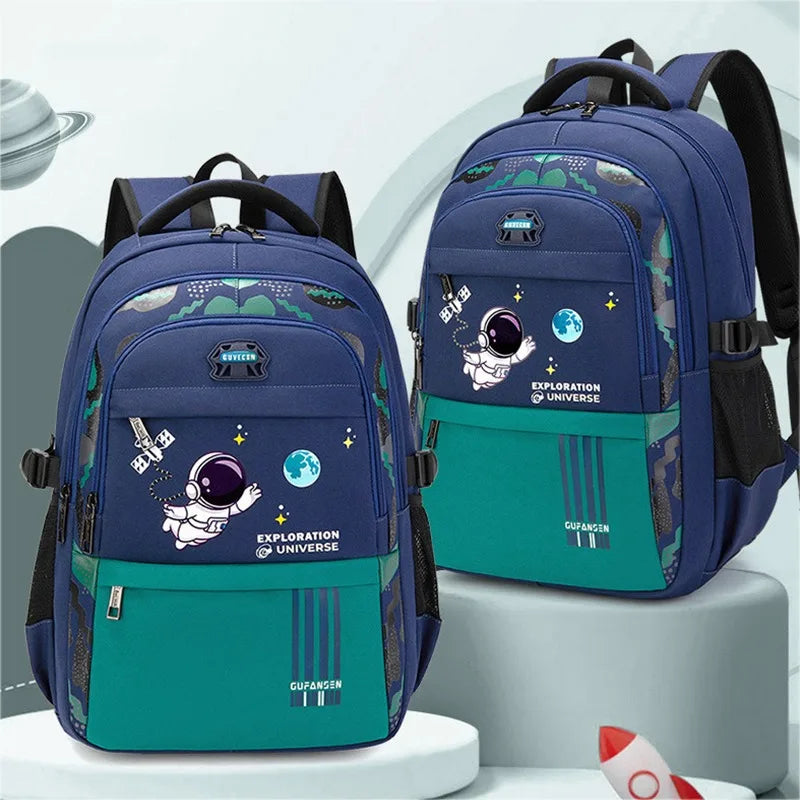 Mochila Ortopédica Infantil, Astronauta, Impermeável