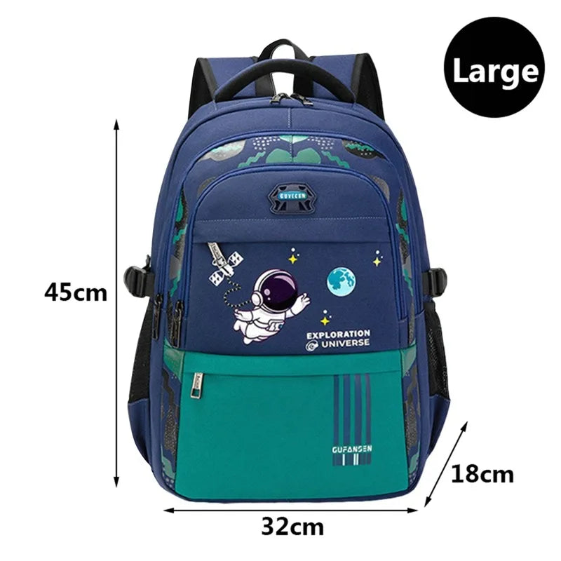 Mochila Ortopédica Infantil, Astronauta, Impermeável